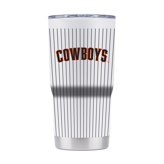 Oklahoma State 20oz Baseball Pinstripe Tumbler
