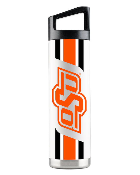 Oklahoma State 22oz White Bottle