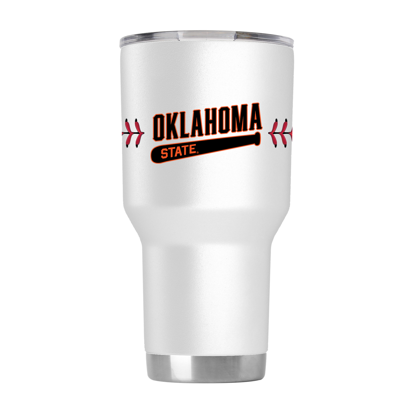 Oklahoma State 30oz Baseball Tumbler