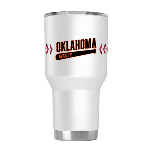 Oklahoma State 30oz Baseball Tumbler