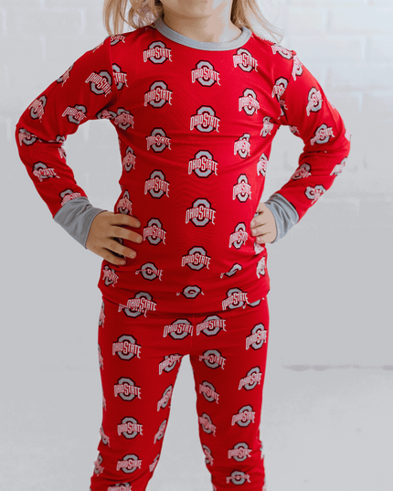 Ohio State Buckeyes Two-Piece Pajama Set Tailgate Tikes 2T
