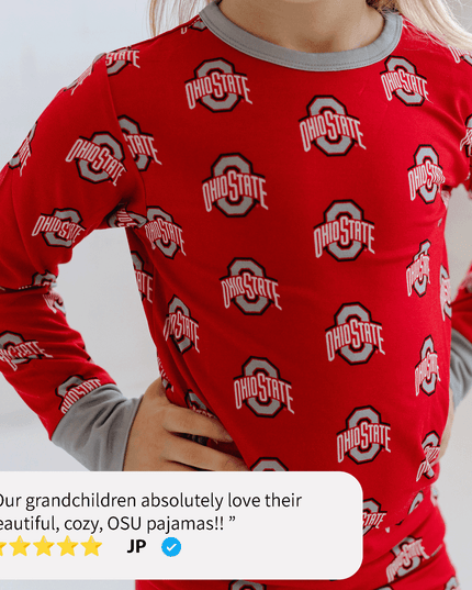 Ohio State Buckeyes Two-Piece Pajama Set Tailgate Tikes