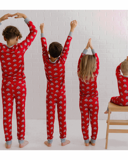 Ohio State Buckeyes Two-Piece Pajama Set Tailgate Tikes