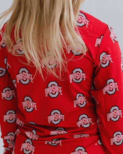 Ohio State Buckeyes Two-Piece Pajama Set Tailgate Tikes