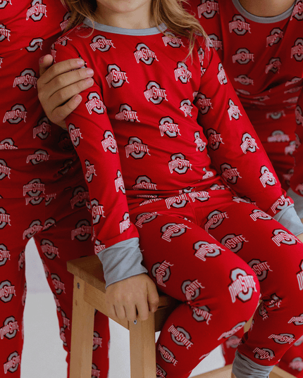 Ohio State Buckeyes Two-Piece Pajama Set Tailgate Tikes