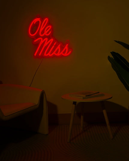 Ole Miss Rebels LED Neon Sign