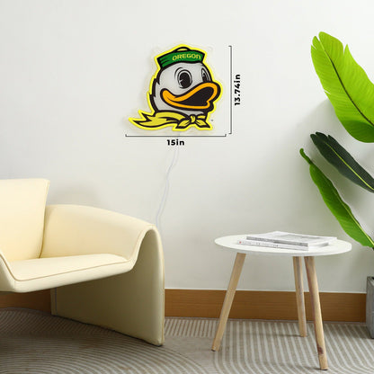 Oregon Duck Logo LED Neon Sign
