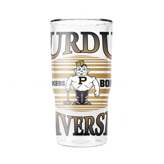 Purdue College Vault 16oz 2-Pack Glass Tumblers
