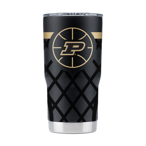 Purdue 20oz Black Basketball Tumbler