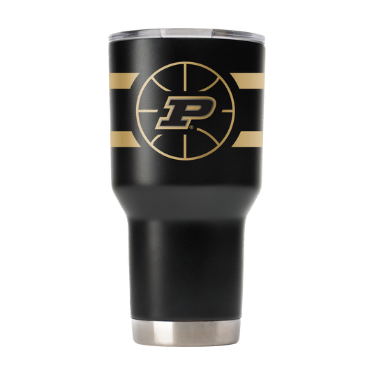 Purdue 30oz Black Basketball Tumbler