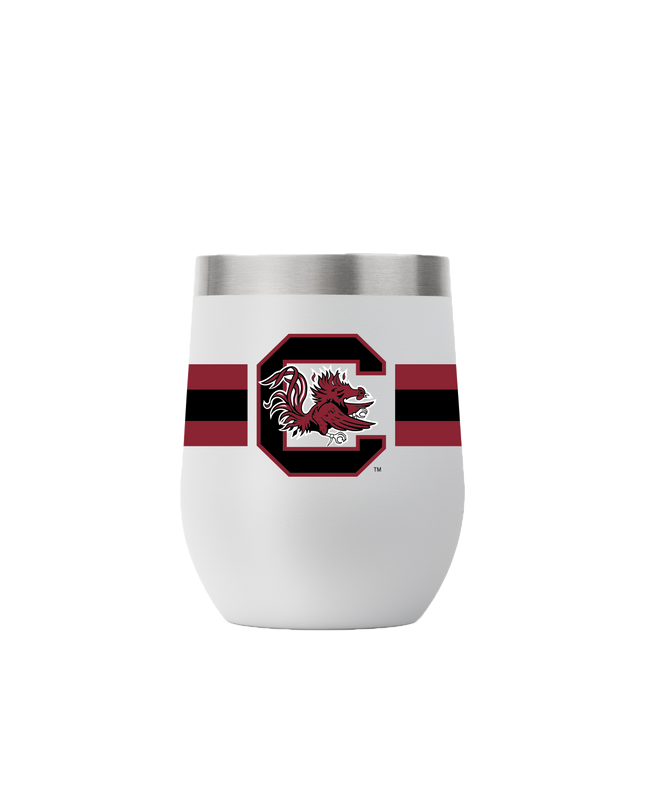 South Carolina 12oz Stemless Gray Tumbler