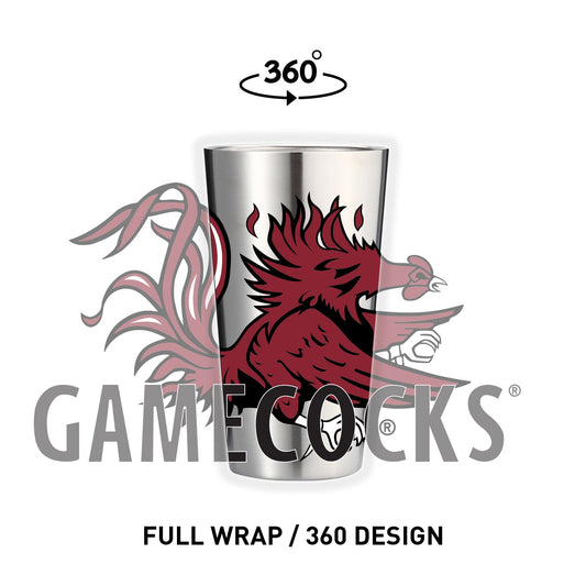 South Carolina 16oz Stainless Pint