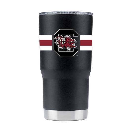South Carolina 20oz Black Tumbler w- Stripes