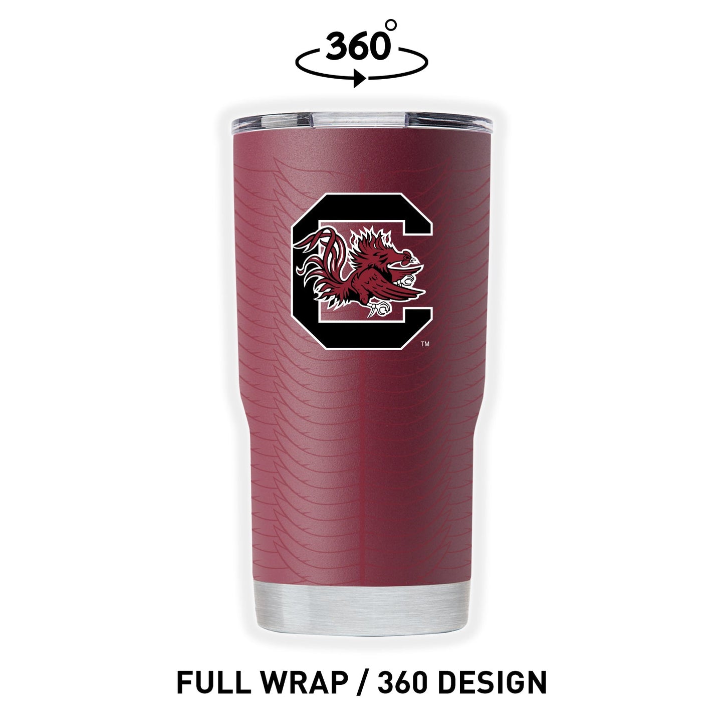 South Carolina 20oz Garnet Full Wrap Tumbler