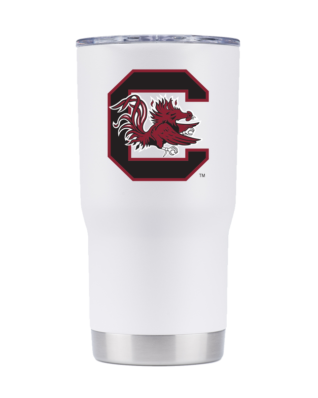 South Carolina 20oz White Tumbler