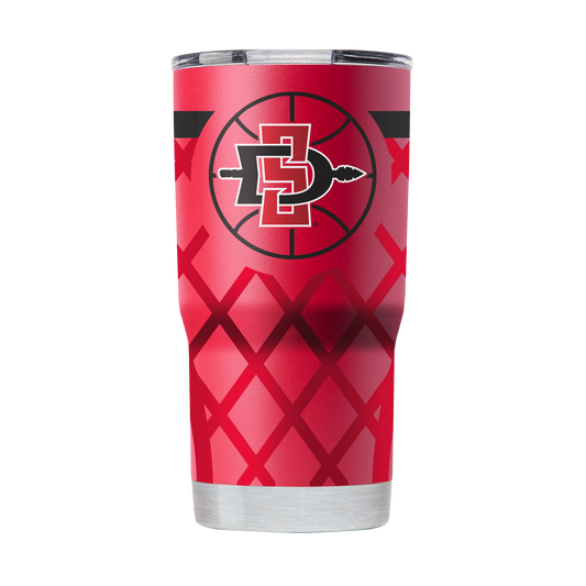 San Diego State 20oz Red Basketball Tumbler