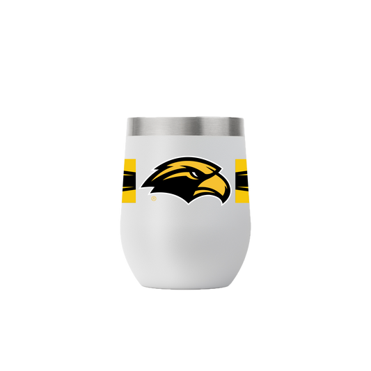Southern Miss 12oz Stemless Light Gray Tumbler