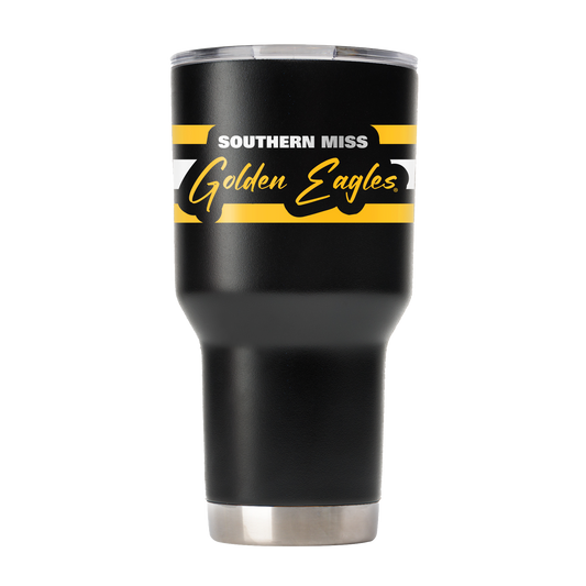 Southern Miss 30oz Black Script Tumbler