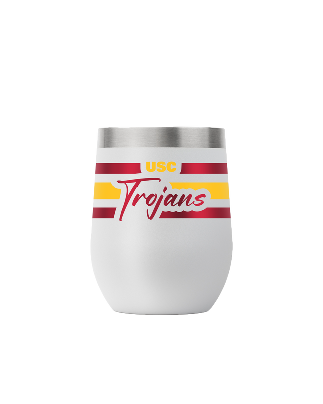 Southern California 12oz Light Grey Script Stemless Tumbler