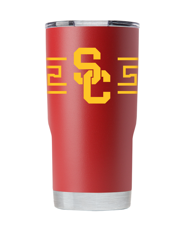 Southern California 20oz Crimson Tumbler with Stripes