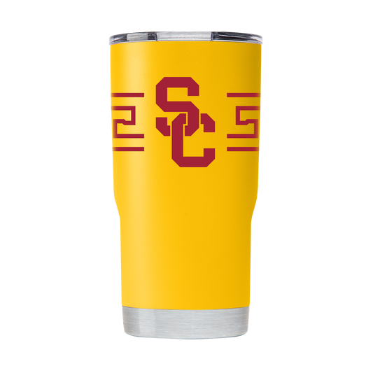 Southern California 20oz Yellow Tumbler with Stripes