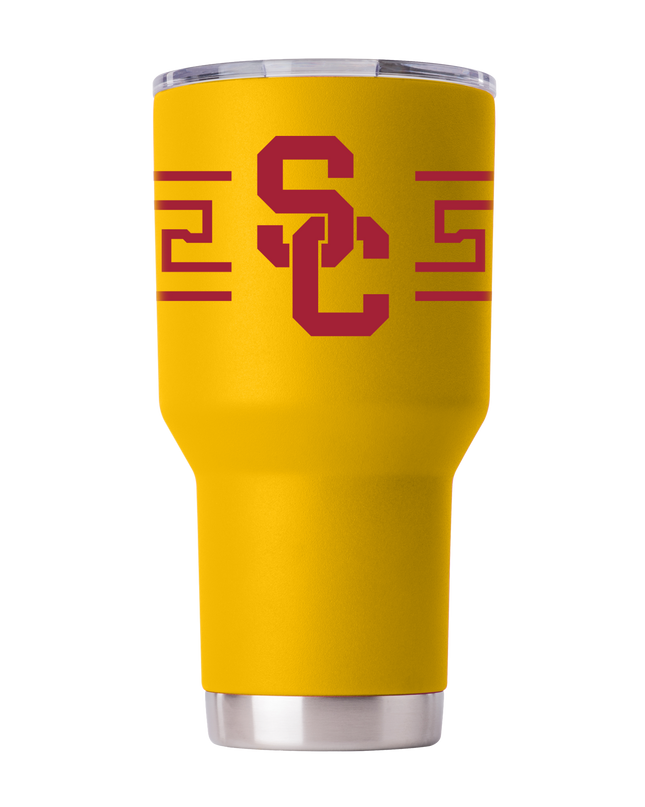 Southern California 30oz Yellow Tumbler with Stripes