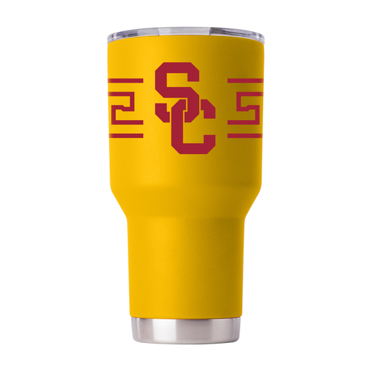 Southern California 30oz Yellow Tumbler with Stripes