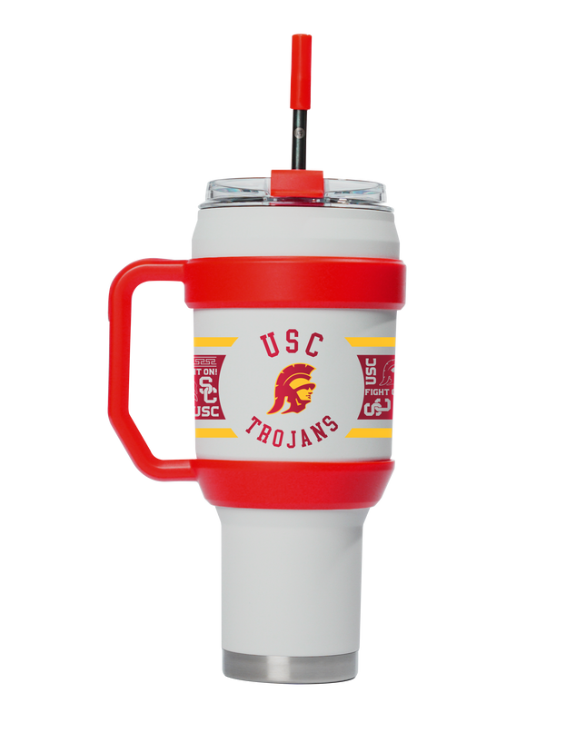 Southern California 40oz Stainless Steel Tumbler - White