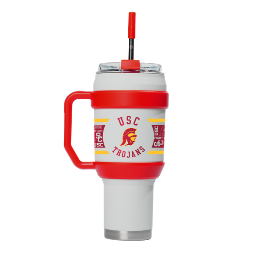 Southern California 40oz Stainless Steel Tumbler - White