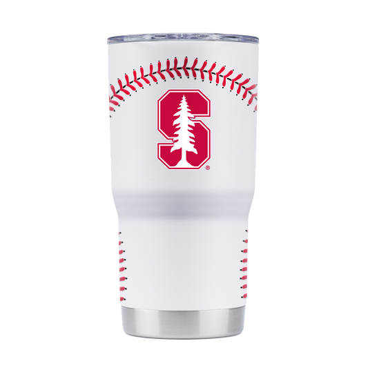 Stanford Cardinals 20oz White Baseball Tumbler