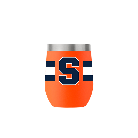Syracuse 12oz Stemless Orange Tumbler