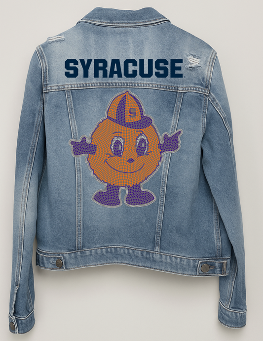 Licensed Game Day Jacket, Blue Denim, Syracuse Otto Orange