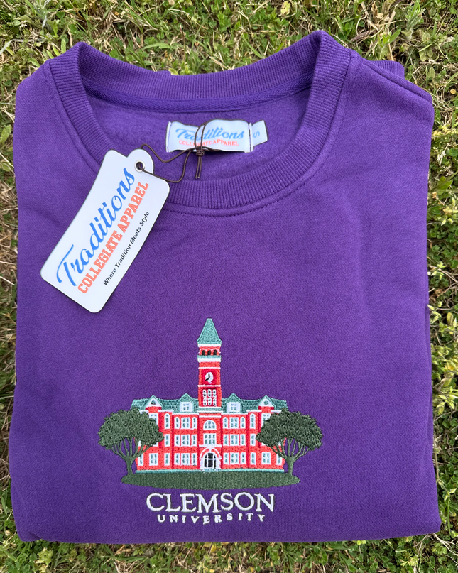 Clemson University Crewneck - Purple