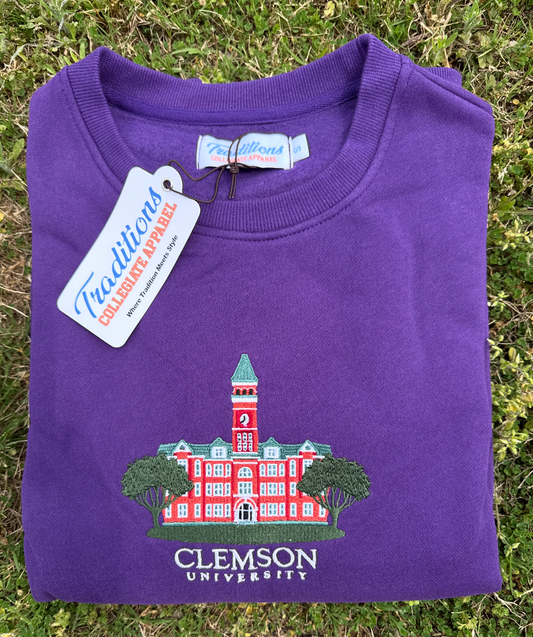 Official Clemson University Crewneck (Purple)