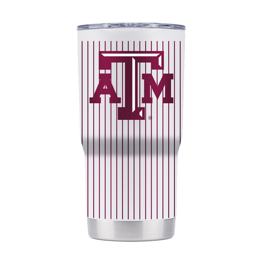 Texas A&M 20oz Pinstripe Baseball Tumbler