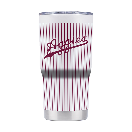 Texas A&M 20oz "Aggies" Baseball Pinstripe Tumbler