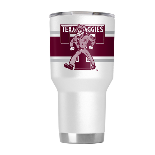 Texas A&M College Vault 30oz White Tumbler