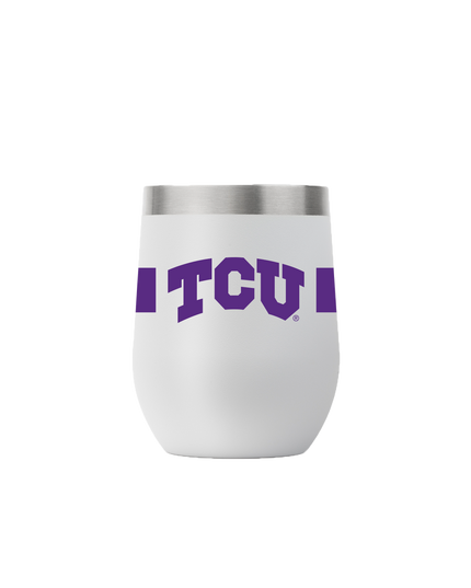 TCU 12oz Stemless Gray Tumbler