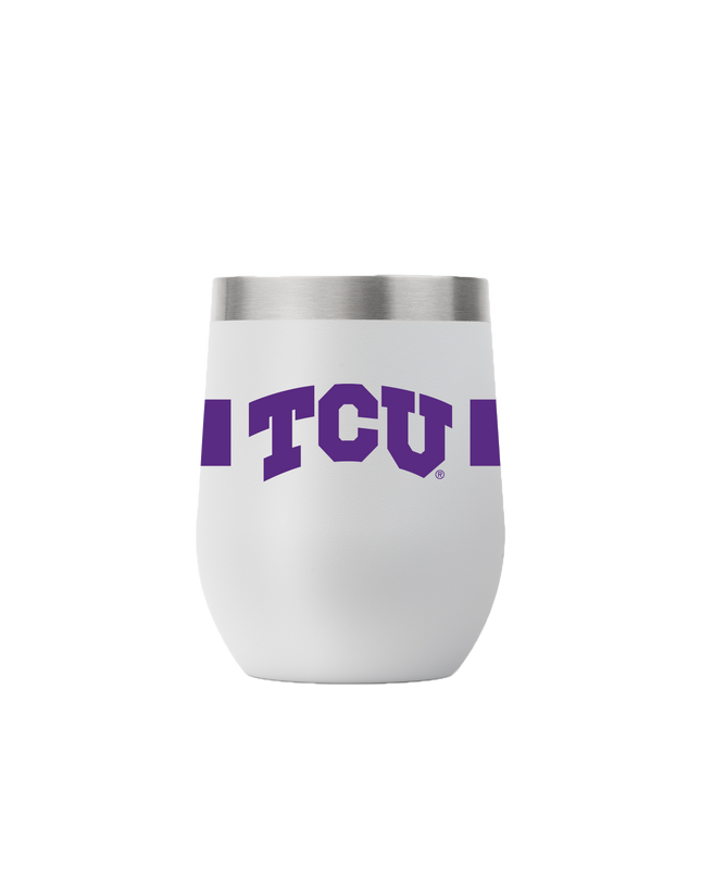 TCU 12oz Stemless Gray Tumbler