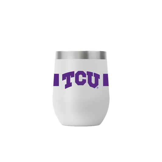 TCU 12oz Stemless Gray Tumbler