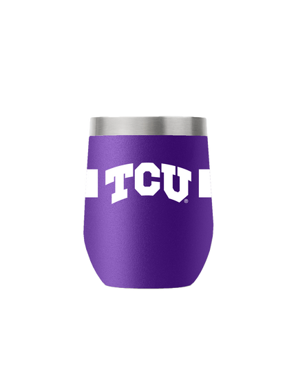 TCU 12oz Stemless Purple Tumbler