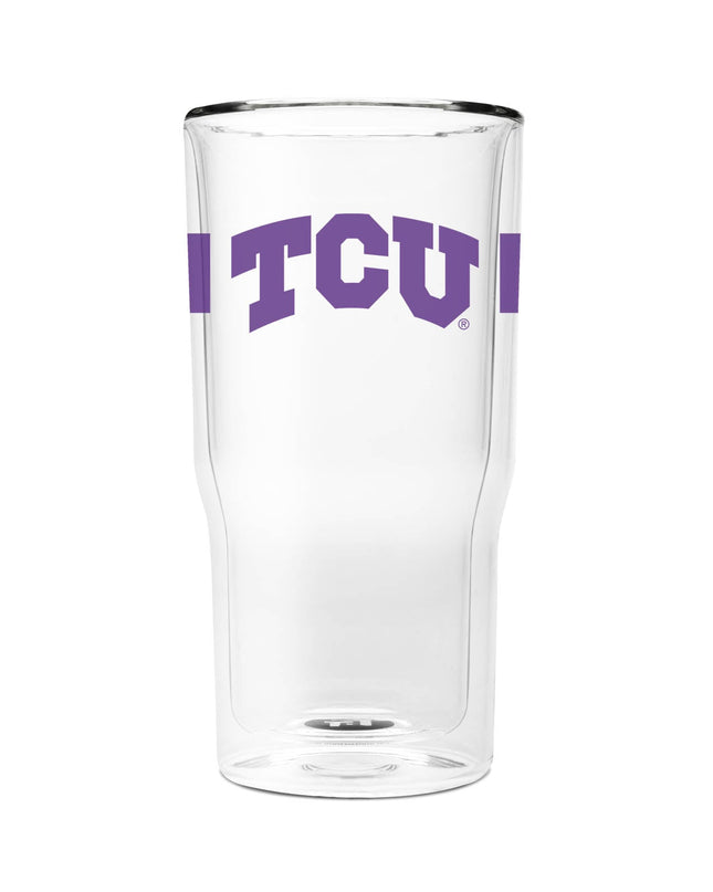 TCU 16oz 2-Pack Glass Tumblers