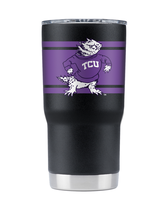 TCU College Vault 20oz Black Tumbler