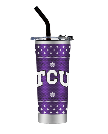 TCU Straw Tumbler - Christmas Collection
