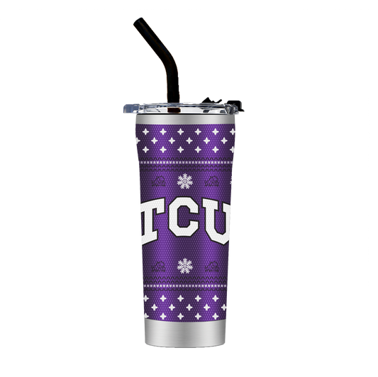 TCU Straw Tumbler - Christmas Collection