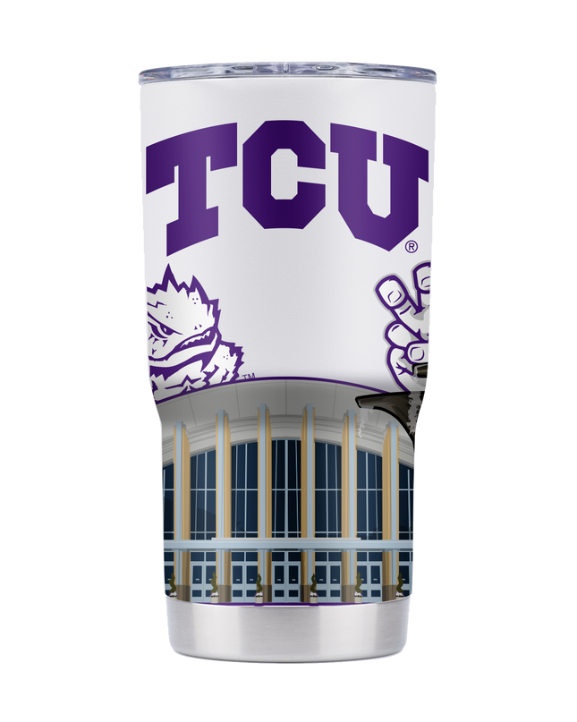 TCU 20oz Campus Icons Tumbler