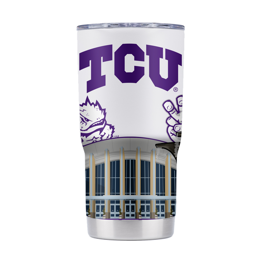 TCU 20oz Campus Icons Tumbler