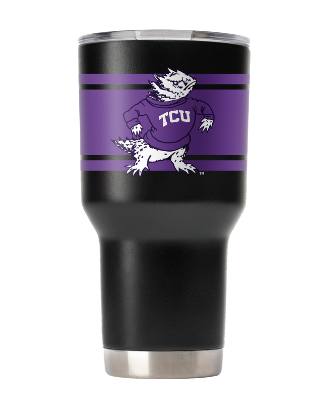 TCU College Vault 30oz Black Tumbler