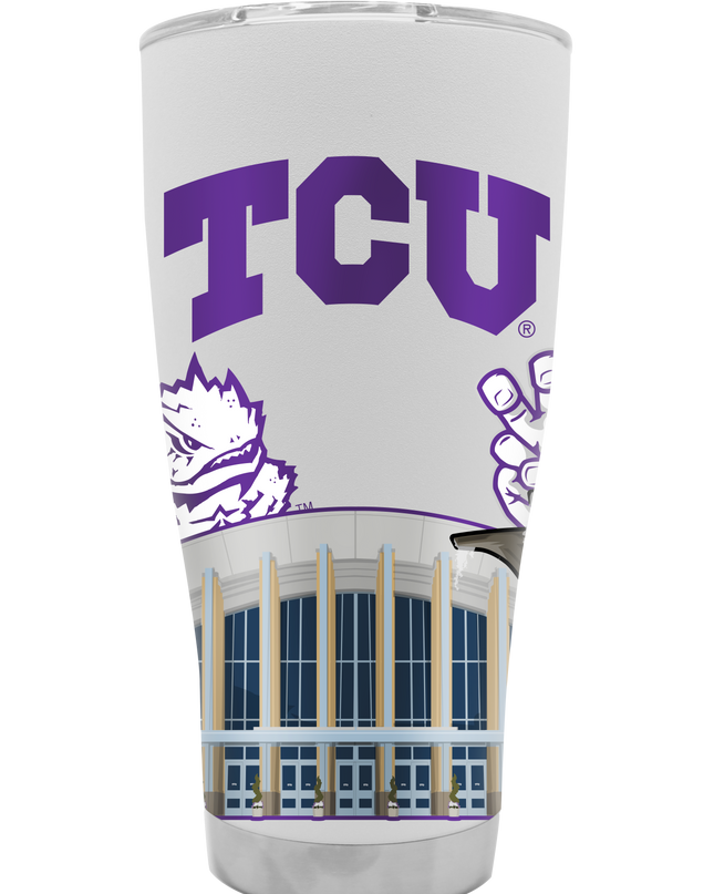TCU 30oz Campus Icons Tumbler
