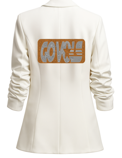 Licensed Game Day Blazer, Ruched White, Tennessee Go Vols